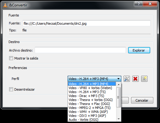 VLC_convertir